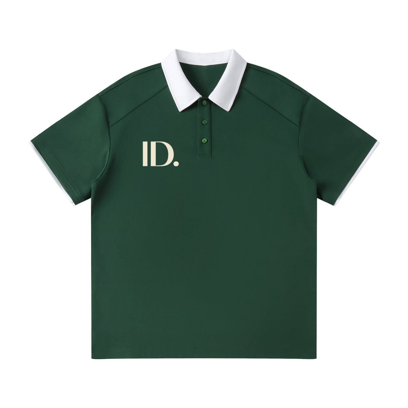 ID. Contrast Collar Raglan Polo Shirt