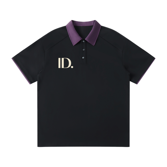 ID. Contrast Collar Raglan Polo Shirt